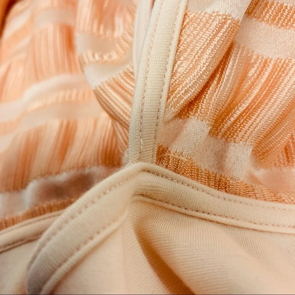 Marienbad Sleeveless Cotton Blend Blush Mini Dress Size M